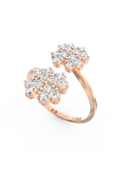Ayanika - Rose Gold Bis Hallmark 14K Gold Lab-Grown Diamond Ring