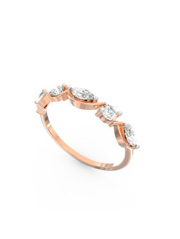 Ayanika - Rose Gold Bis Hallmark 14K Gold Lab-Grown Diamond Ring