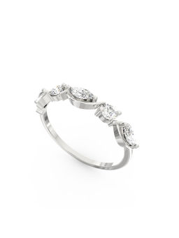 Ayanika - White Gold Bis Hallmark 14K Gold Lab-Grown Diamond Ring