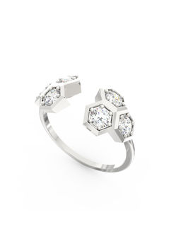 Ayanika - White Gold Bis Hallmark 14K Gold Lab-Grown Diamond Ring