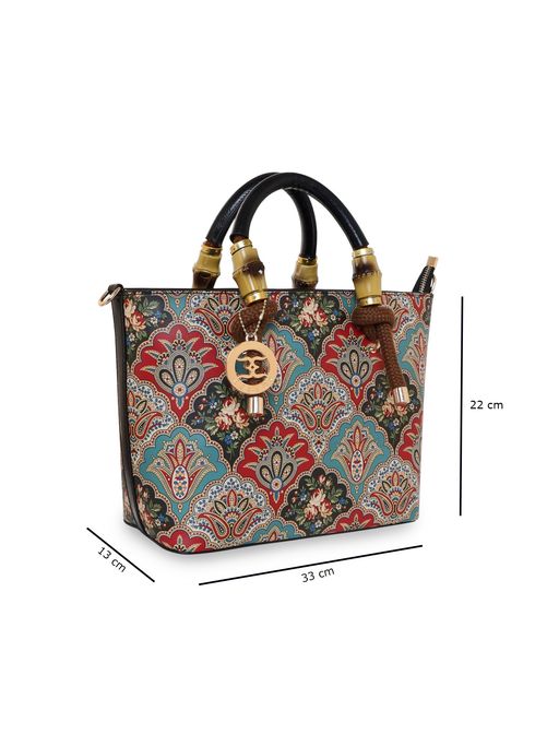 Buy ESBEDA Multi Color Mandala Graphic Printed Handbag For Women