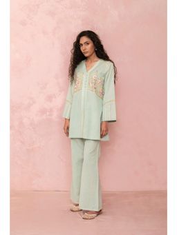 LABEL NAARITI - Inayat Green Co-Ord Set