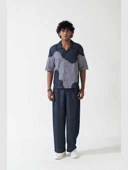 Muvazo - The Indigo Muse Blue Shirt With Pant Co-Ords