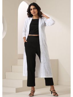 SUI KALA - Ayesha Black Top with Pant and Cape