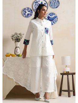 SUI KALA - Alora White Top with Pant Co-Ords