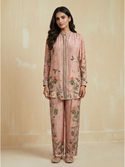 KALISTA - Pink Elsie Floral Printed Top And Pant