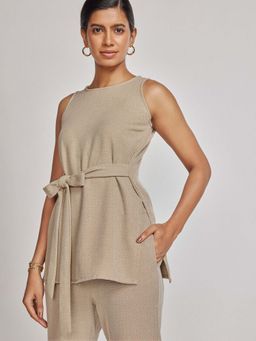 The Label Life - Women Beige Solid Top