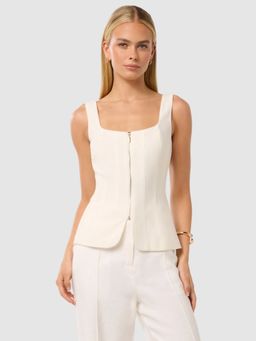 Forever New - Women White Solid Tank Top