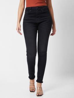 Spykar - Women High Rise Skinny Fit Black Jeans