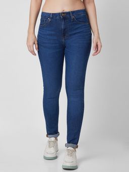 Spykar - Women High Rise Skinny Fit Blue Jeans