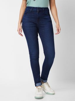 Spykar - Women High Rise Skinny Fit Navy Blue Jeans