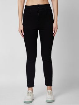 Spykar - Women High Rise Super Slim Fit Black Jeans