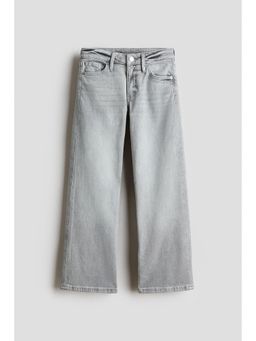 H&M - Girls Grey Wide Leg Jeans