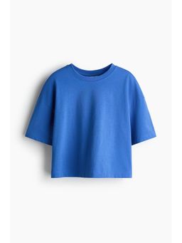 H&M - Women Blue Boxy T-Shirt