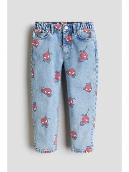 H&M - Boys Blue Regular Fit Printed Jeans