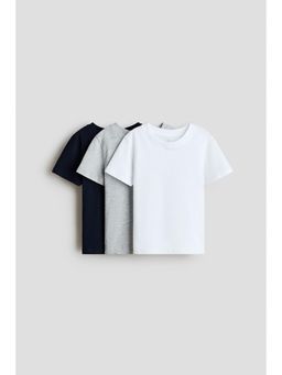 H&M - Boys Black 3-Pack Cotton T-Shirts