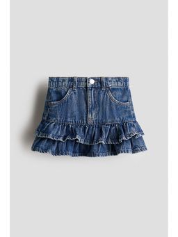 H&M - Girls Blue Denim Frill Skirt