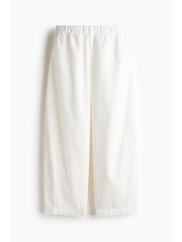 H&M - Women White Denim Barrel Jeans