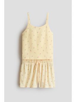 H&M - Girls Yellow 2-Piece Top And Shorts Set