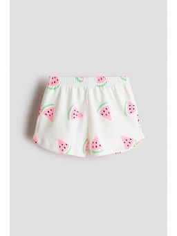 H&M - Girls White Cotton Jersey Shorts