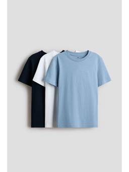 H&M - Boys Blue 3-Pack T-Shirts