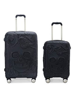 it luggage - Skull Black Set of 2 24-20 Inches Expandable Hardsided TSA Luggage Trolley