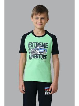Van Heusen - Boys Smart Tech & Easy Stain Release T-Shirt - Summer Green