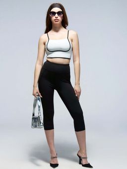 Cava Athleisure - White Contrast Tank Top