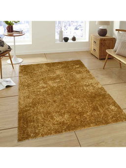 Saral Home - Gold Polyester Carpet -120x180 cm