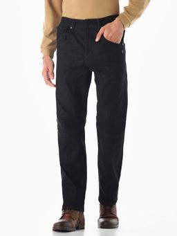 Jack & Jones - Men Black Solid Straight Jeans