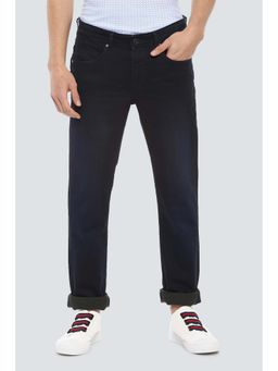 Louis Philippe - Men Navy Blue Slim Fit Jeans