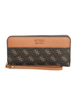 Guess - Katey Slg Large Zip Around Brown Wallets