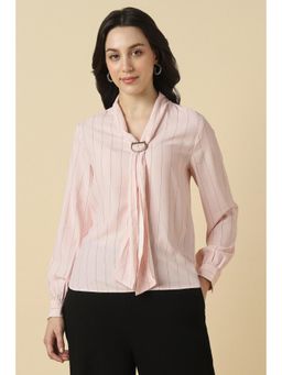 Allen Solly - Women Pink Stripe Formal Top