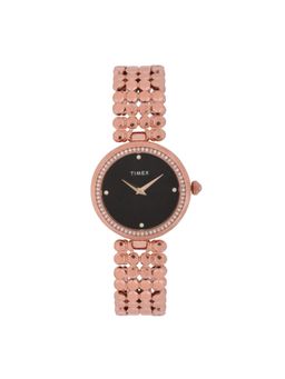 Timex - Fria Round 34mm Black Dial Analog Women Watch - TWEL13904