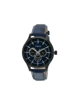 Timex - Round 21mm Blue Dial Analog Men Watch - TW000T312
