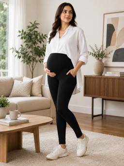 MomToBe - Slim Fit Ankle Length Maternity Leggings