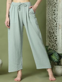 TAG 7 - SAGE GREEN DOUBLE CLOTH COTTON LOUNGE Pajama