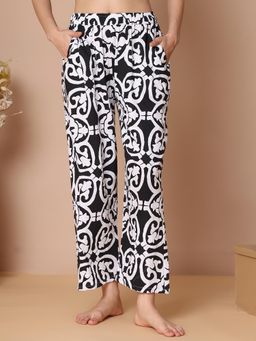 TAG 7 - Black and White printed lounge Pajama
