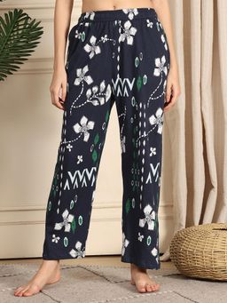 TAG 7 - Navy Blue printed lounge Pajama