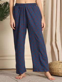 TAG 7 - Navy Blue printed lounge Pajama