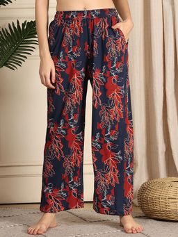 TAG 7 - Navy Blue printed lounge Pajama