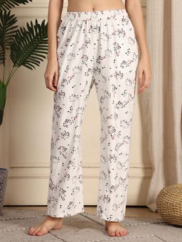 TAG 7 - White printed lounge Pajama