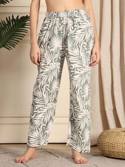 TAG 7 - Green and Nude printed lounge Pajama