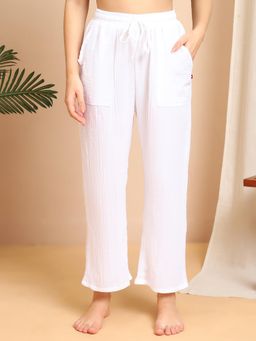 TAG 7 - white DOUBLE CLOTH COTTON LOUNGE Pajama