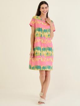 Sweet Dreams - Women Tie and Dye Printed short night dress