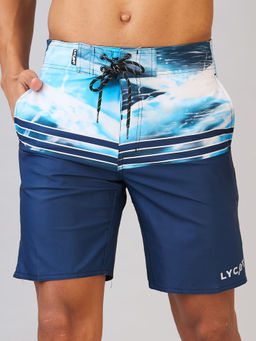 LYCOT - Mens Aqua Wave Beach Shorts