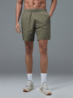 Technosport - Men with Quick Dry TS FLEXI Grip Olive Shorts
