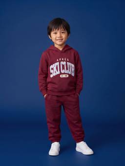Nautinati - Boys Embroided Oversized Varsity Hoodie With Joggers