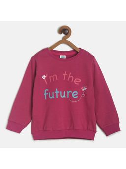 MINI KLUB - Kids Girls Maroon Sweat Shirt
