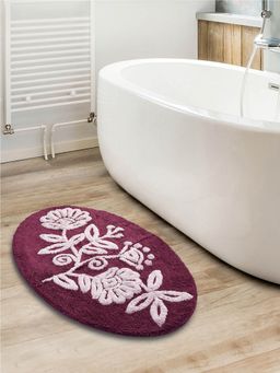 Saral Home - Purple Microfiber Bath Mat 50x80 cm